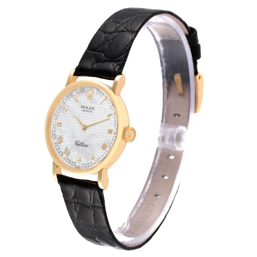 Rolex Cellini Classic Gelbgold MOP Zifferblatt Damenuhr 5109 Box Papiere im Angebot 1
