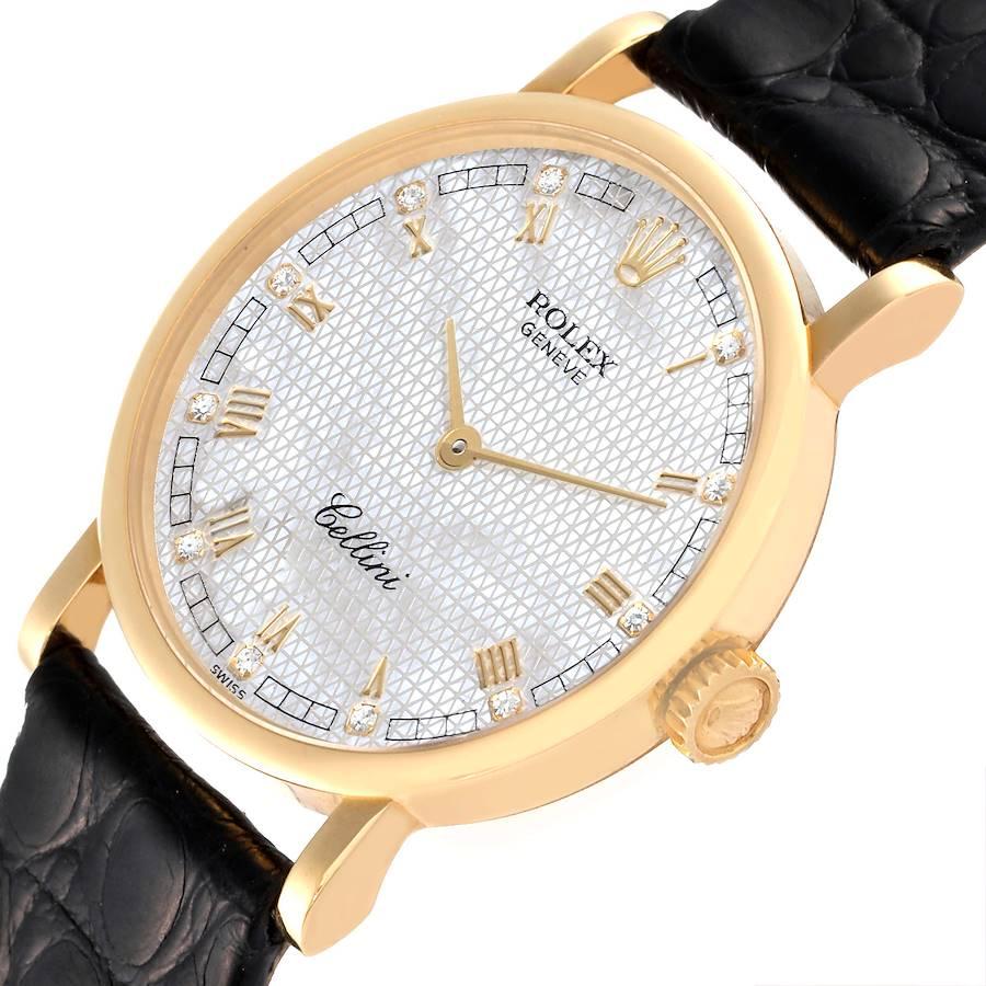 Rolex Cellini Classic Gelbgold MOP Zifferblatt Damenuhr 5109 Box Papiere im Angebot 2