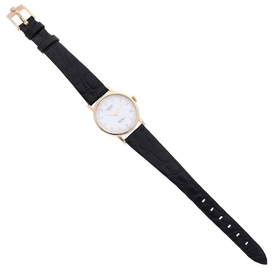 Rolex Cellini Classic Gelbgold MOP Zifferblatt Damenuhr 5109 Box Papiere im Angebot 6