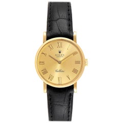 Rolex Cellini Classic Yellow Gold Roman Numerals Ladies Watch 5109