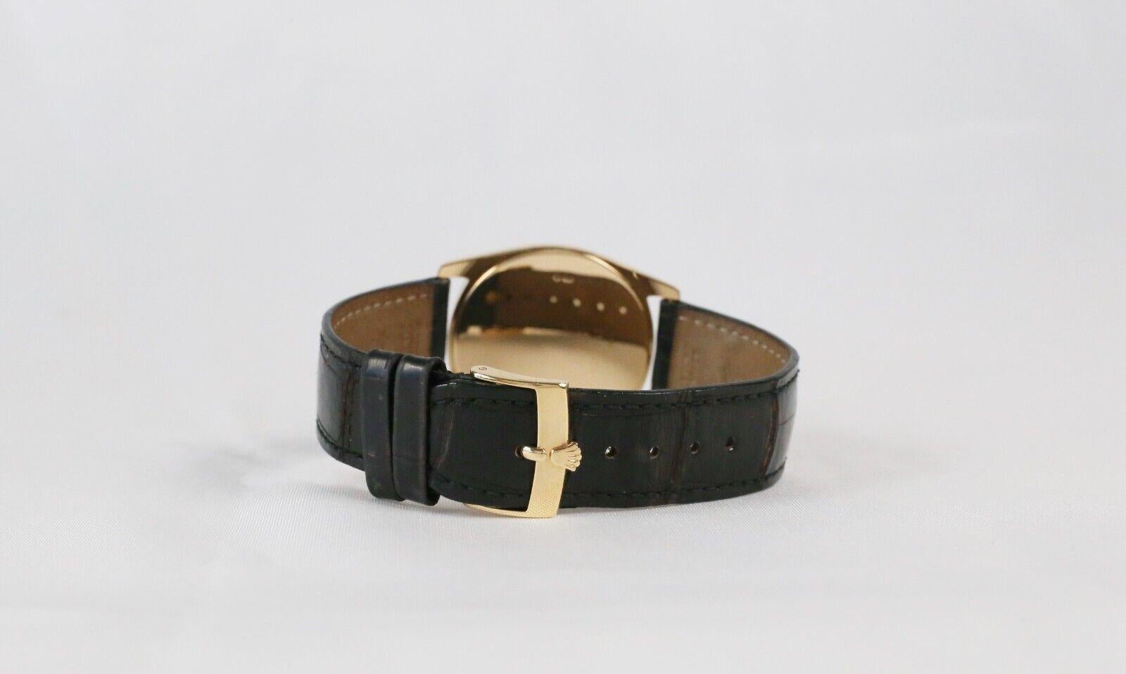 Rolex Cellini Danaos 4233 Oro giallo 18k Uomo 33mm Dress Watch In condizioni discrete in vendita a Providence, RI