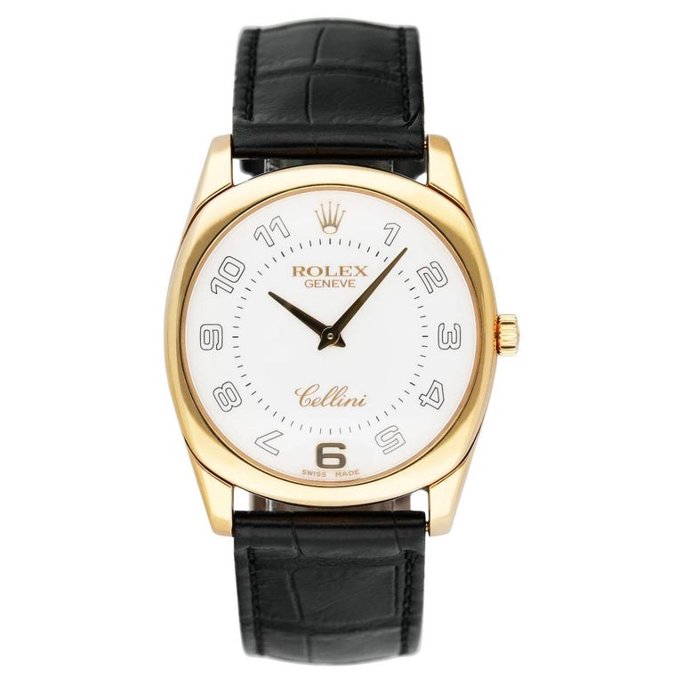 Rolex Cellini Danaos 4233/8 18K Gelbgold Herrenuhrkasten Papiere im ...
