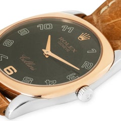 Rolex Cellini Danaos Black Arabic Numeral Dial 34mm 4233