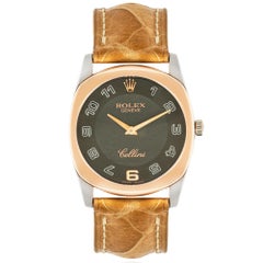 Rolex Cellini Danaos Black Arabic Numeral Dial 34mm 4233