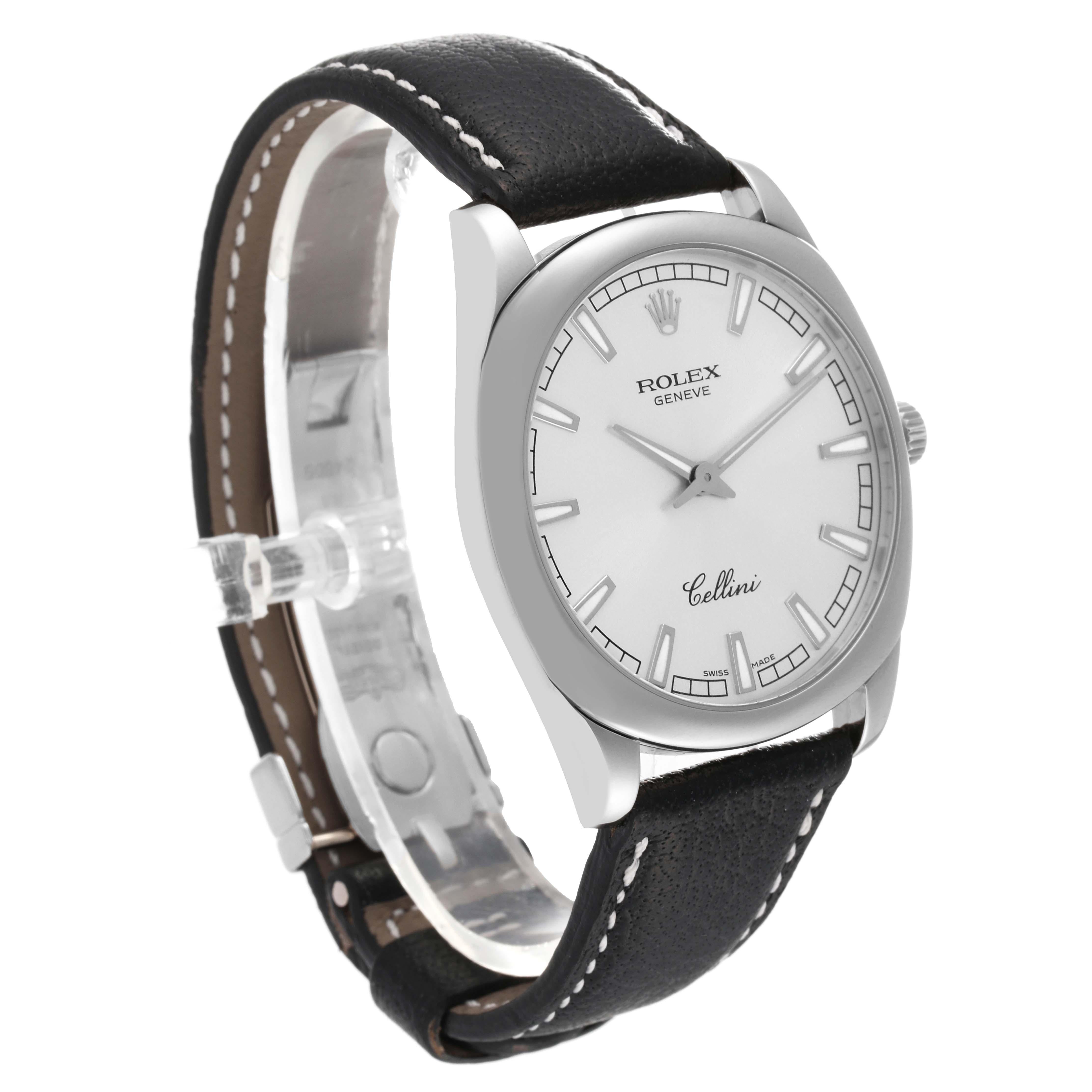 Rolex Cellini Danaos Montre pour hommes avec cadran en or blanc et argent 4243 3
