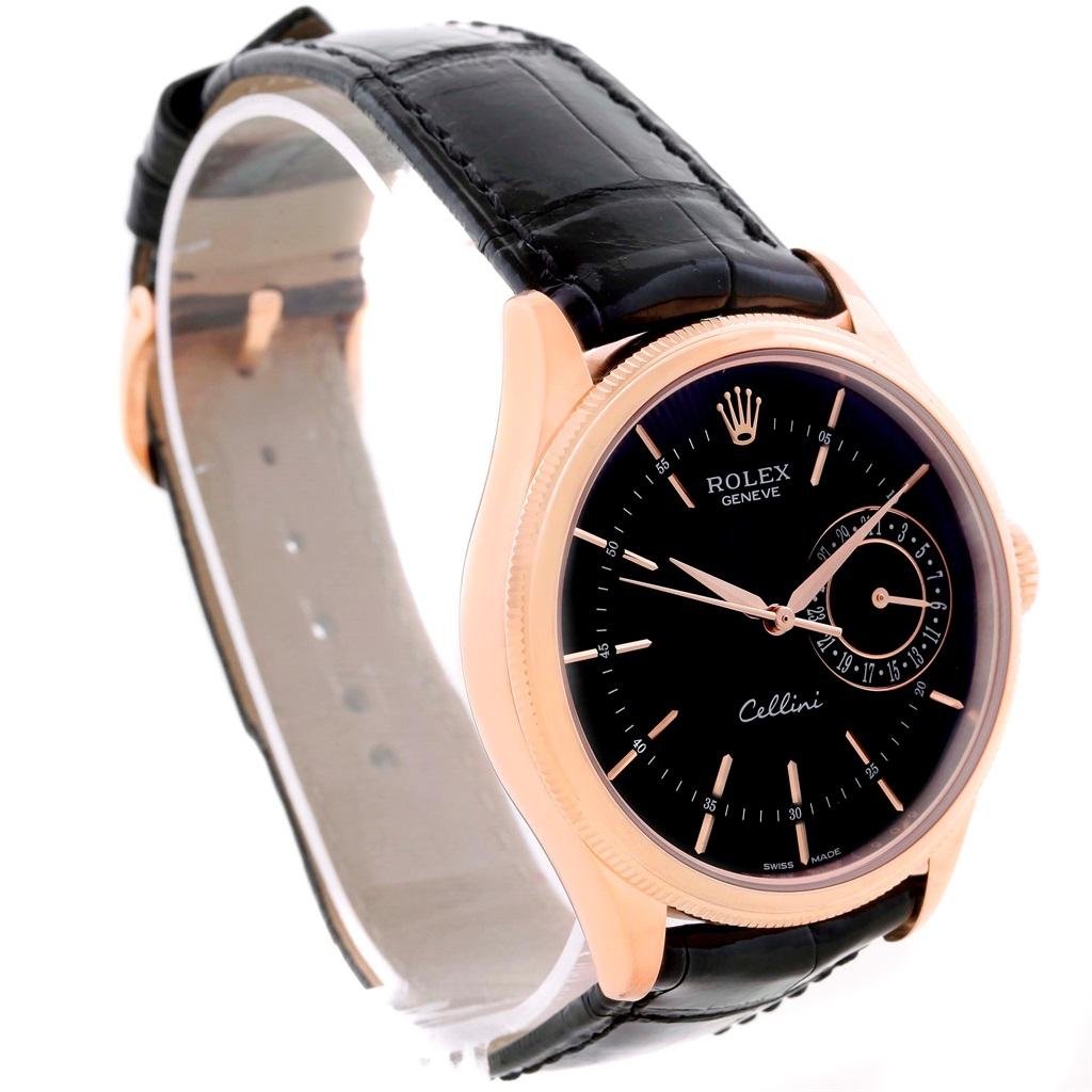 Men's Rolex Cellini Date 18 Karat Everose Gold Automatic Men’s Watch 50515 Unworn
