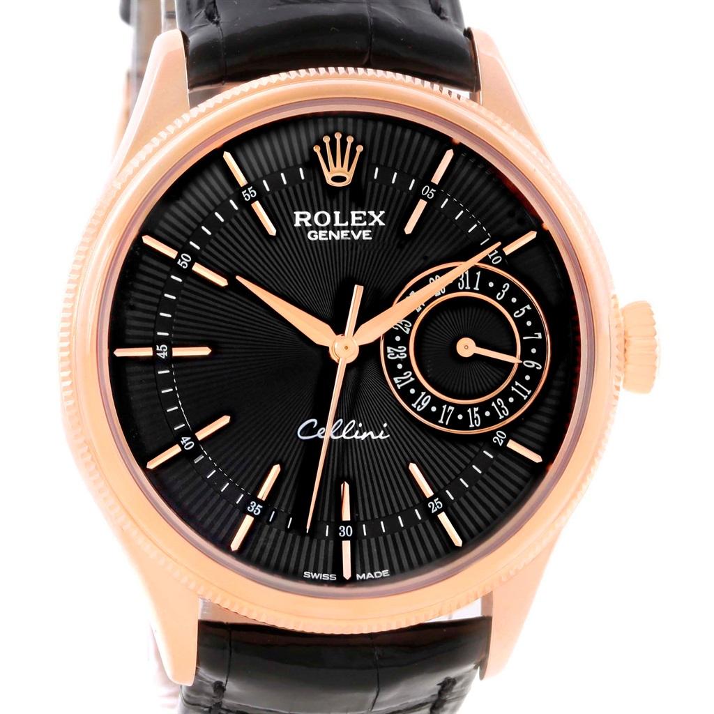 Rolex Cellini Date 18 Karat Everose Gold Automatic Men’s Watch 50515 Unworn 4