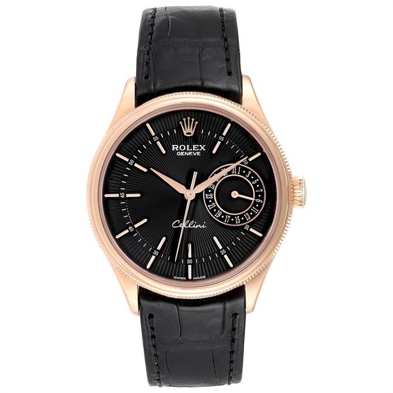 Rolex Cellini Date 18 Karat Everose Gold Automatic Men's Watch 50515 ...