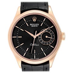 Rolex Cellini Date 18 Karat Everose Gold Automatic Men's Watch 50515 Box Card