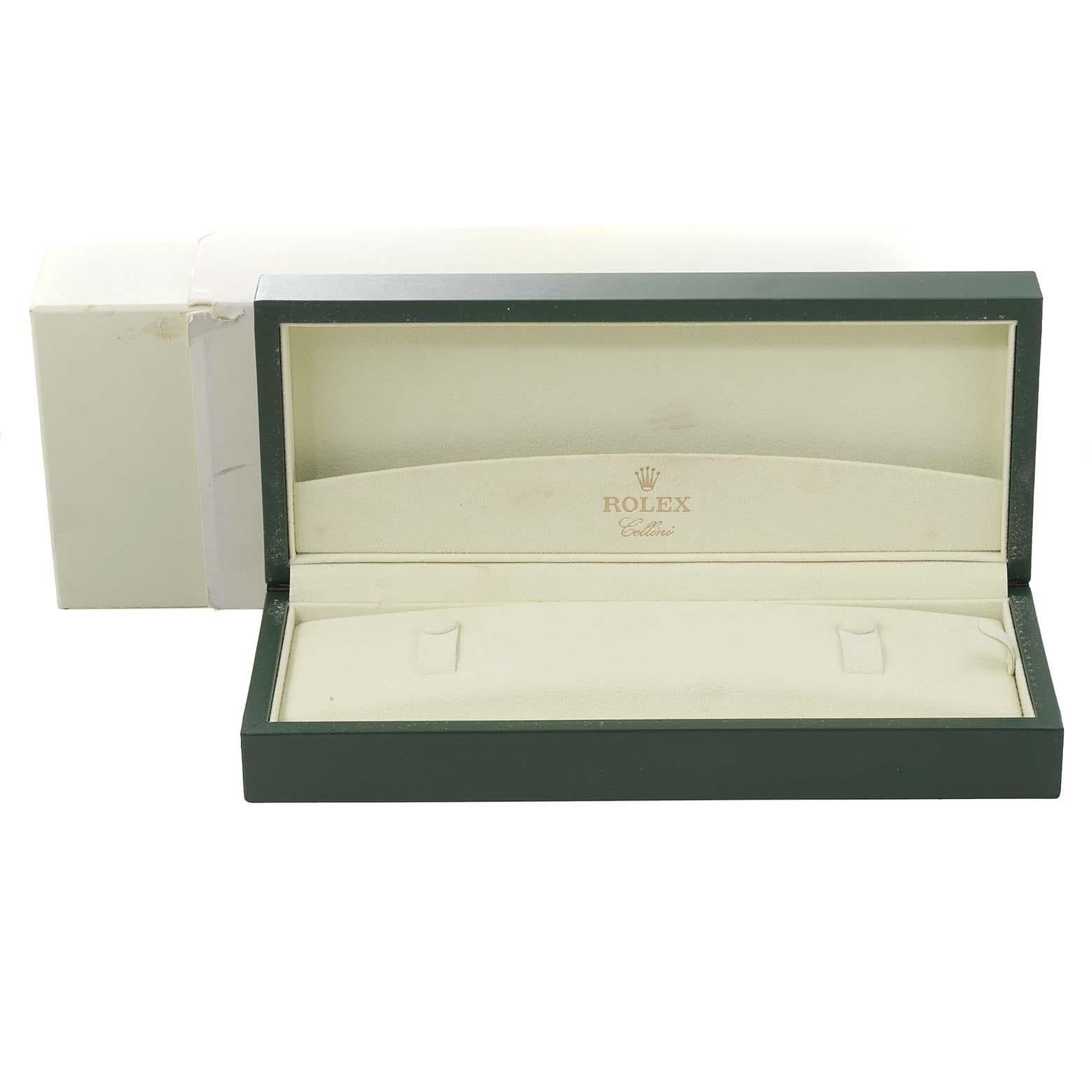 Rolex Cellini Date Oro rosa Esfera plateada Reloj caballero 50515 7