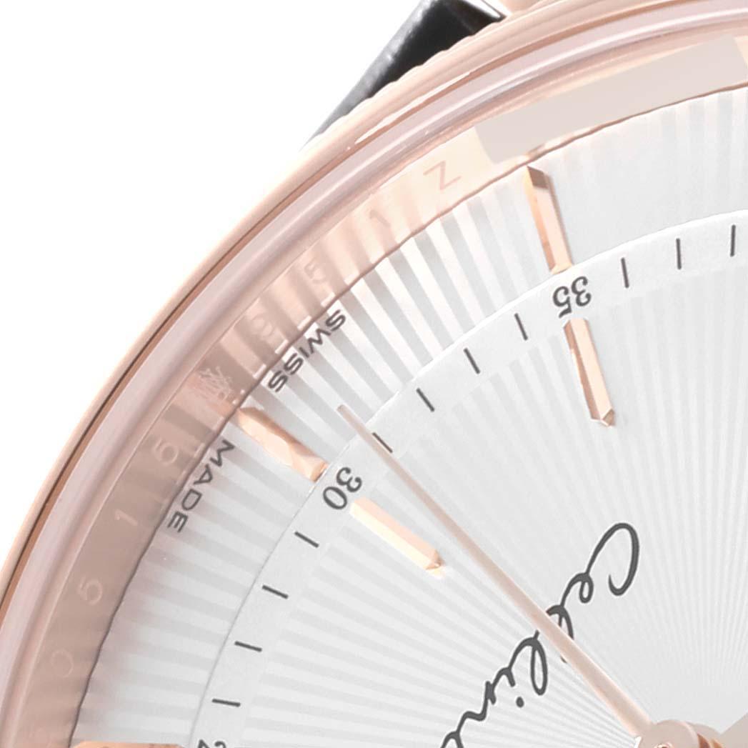 Rolex Cellini Date Oro rosa Esfera plateada Reloj caballero 50515 2