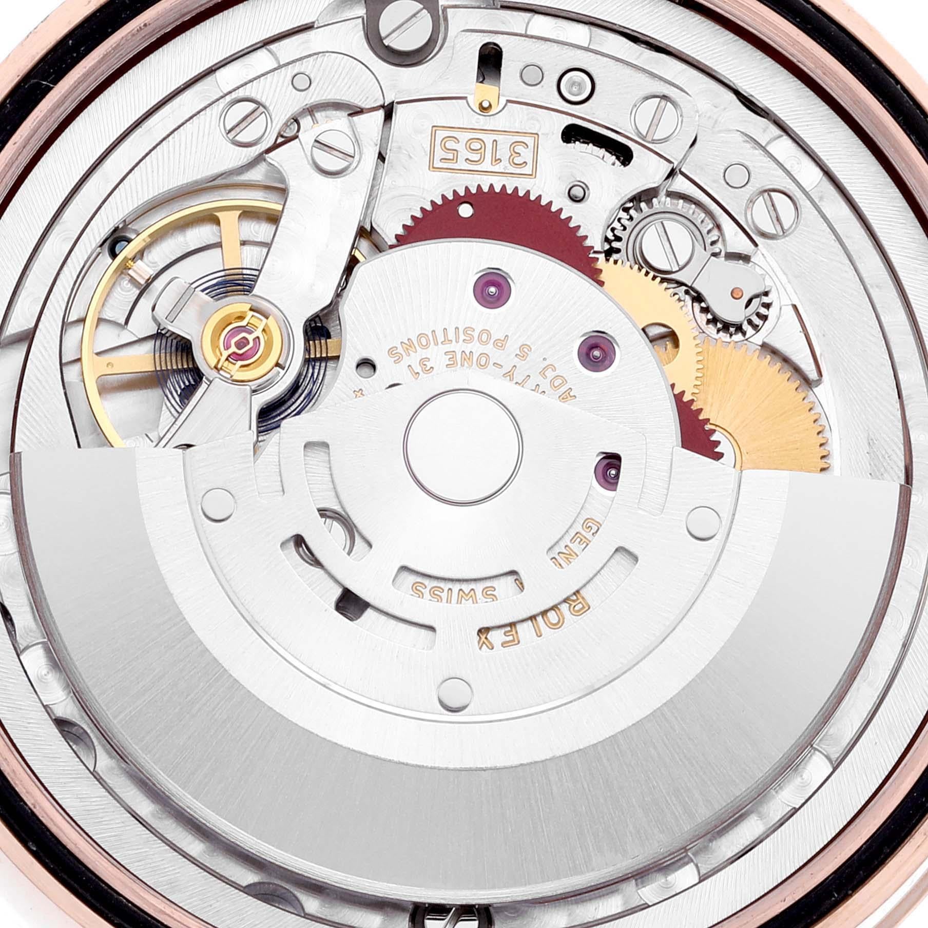 Rolex Cellini Date Roségold Silber Zifferblatt Herrenuhr 50515 4