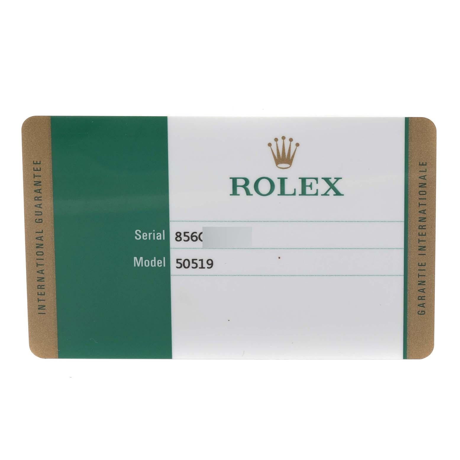 Rolex Cellini Date White Gold Blue Dial Mens Watch 50519 Card 4