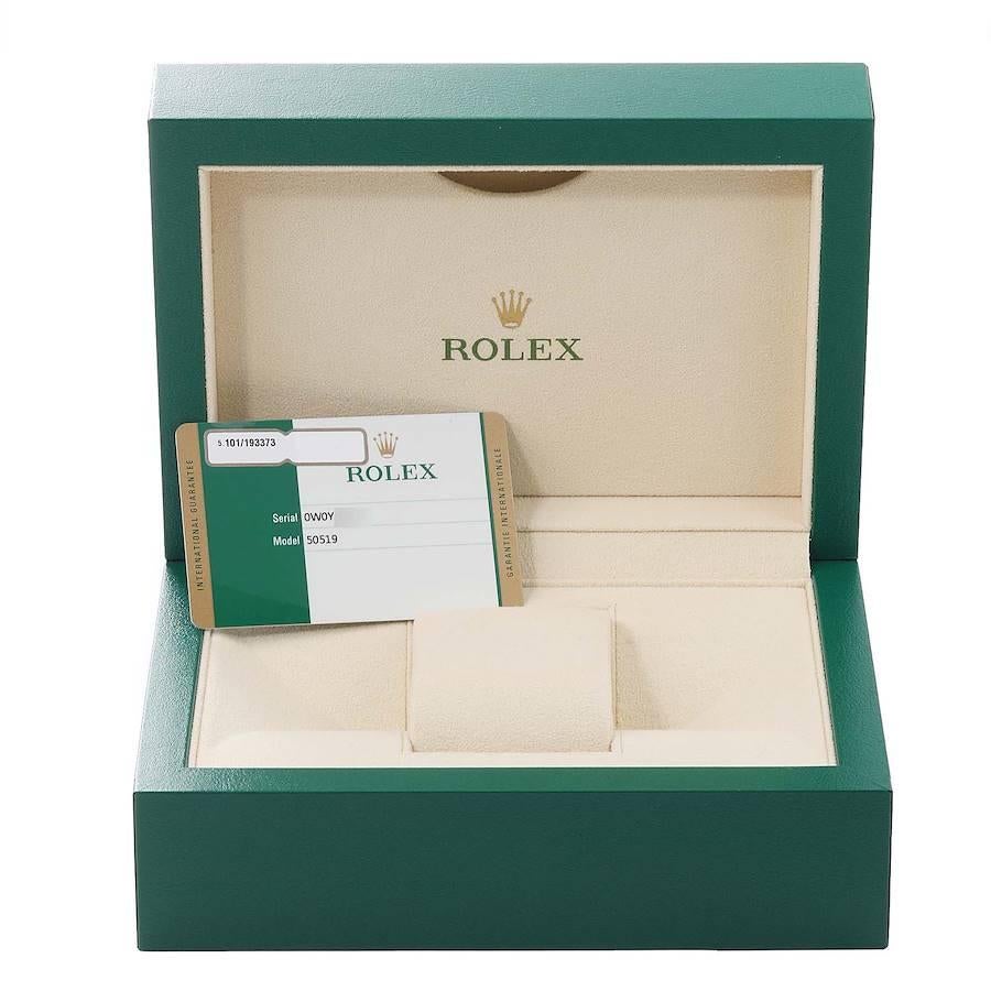 Rolex Cellini Date Weißgold Silber Zifferblatt Automatik-Herrenuhr 50519 Boxkarte 9
