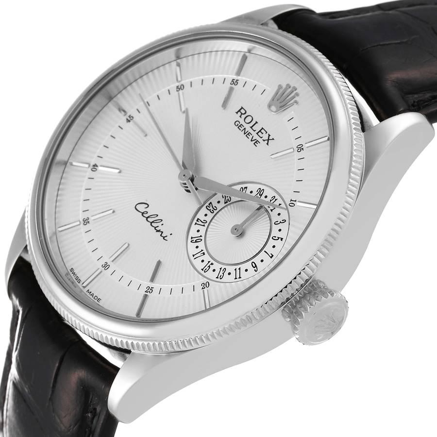 rolex cellini date white gold dial automatic mens watch
