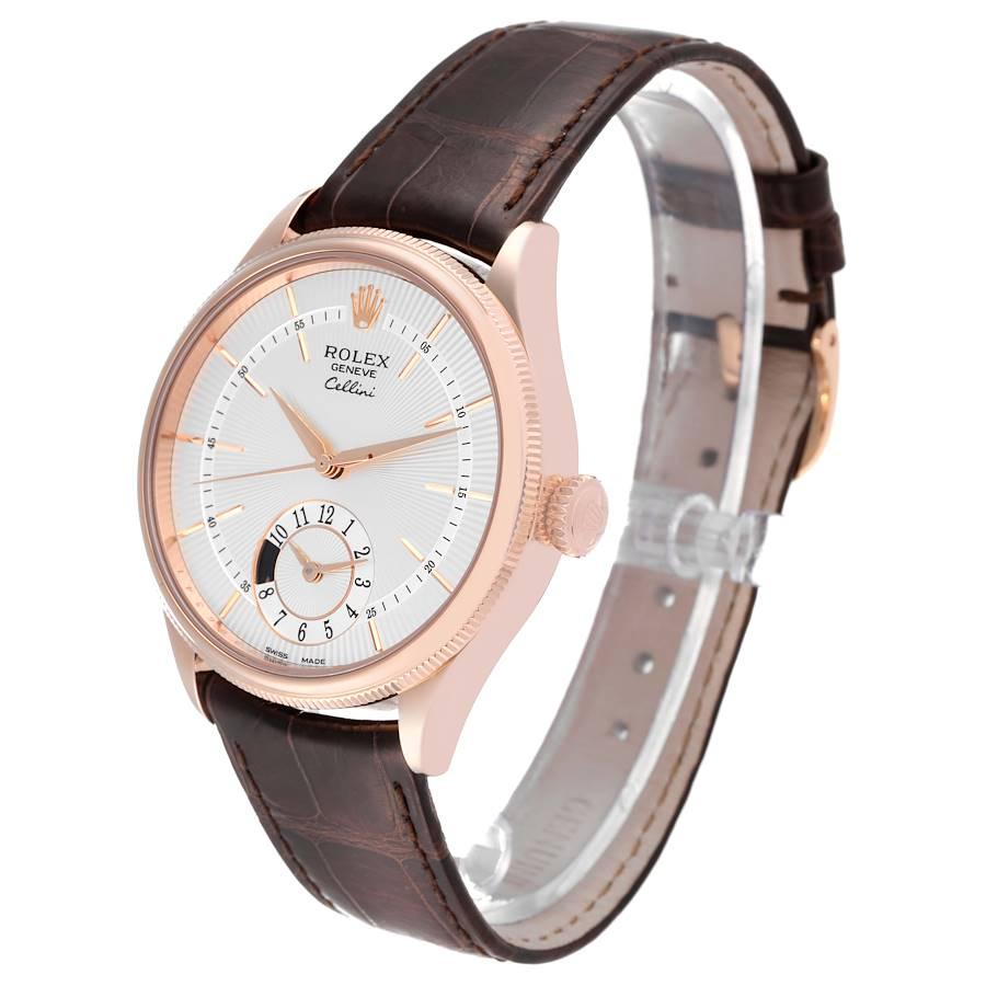 Rolex Cellini Dual Time Everose Roségold Automatik-Herrenuhr 50525 Box Card 1