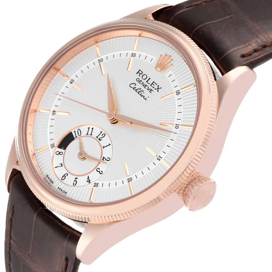 Rolex Cellini Dual Time Everose Roségold Automatik-Herrenuhr 50525 Box Card 2