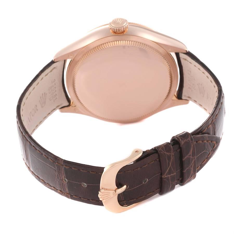 Rolex Cellini Dual Time Everose Roségold Automatik-Herrenuhr 50525 Box Card 5