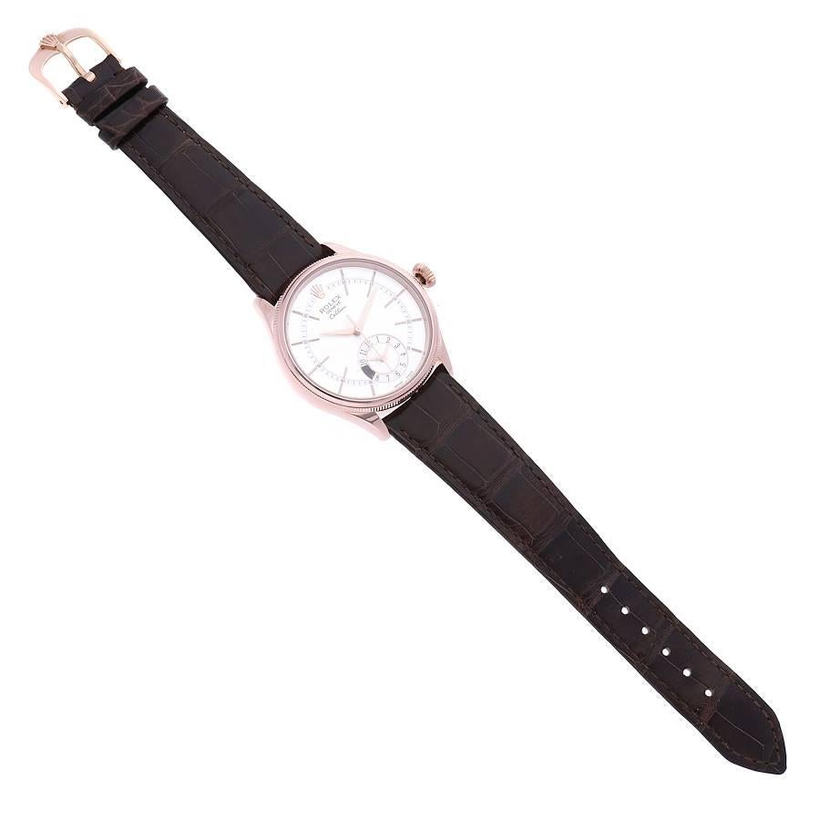 Rolex Cellini Dual Time Everose Roségold Automatik-Herrenuhr 50525 Box Card 6