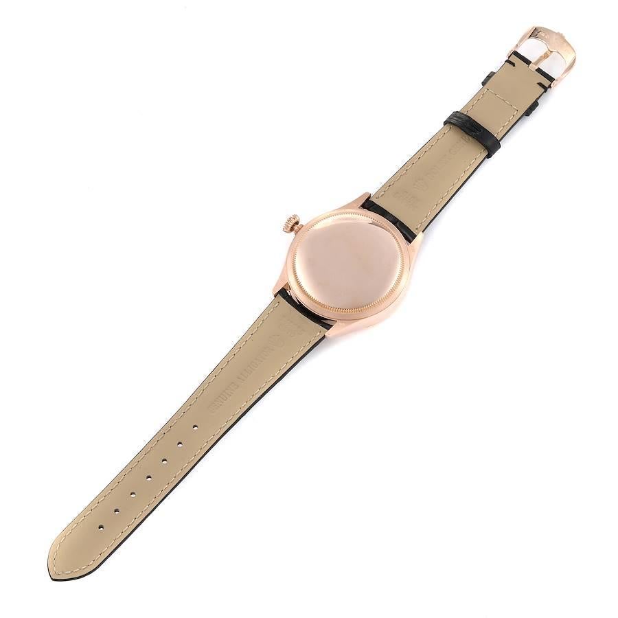 Rolex Cellini Dual Time Orologio automatico da uomo in oro rosa 50525 in vendita 6
