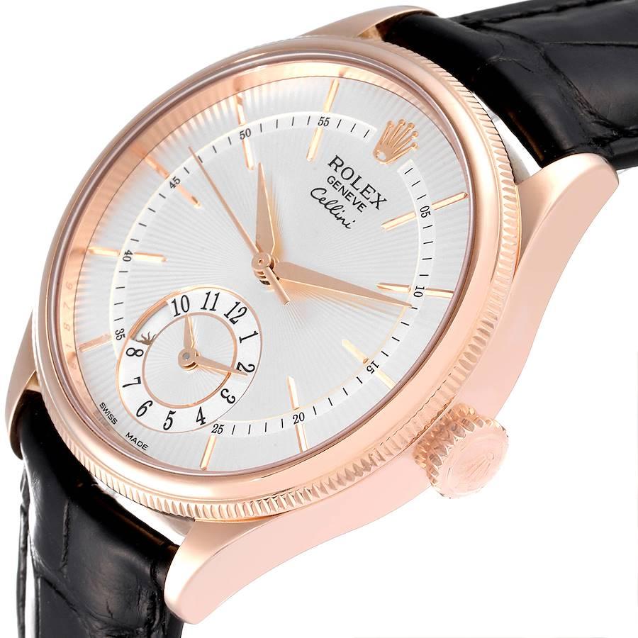 Rolex Cellini Dual Time Orologio automatico da uomo in oro rosa 50525 in vendita 1