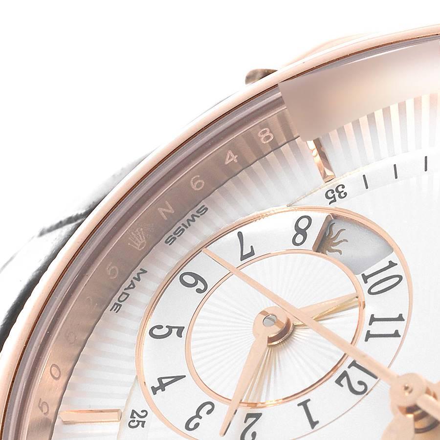 Rolex Cellini Dual Time Orologio automatico da uomo in oro rosa 50525 in vendita 2
