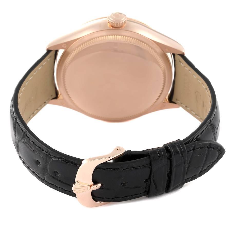 Rolex Cellini Dual Time Orologio automatico da uomo in oro rosa 50525 in vendita 4