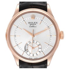 Rolex Cellini Dual Time Orologio automatico da uomo in oro rosa 50525