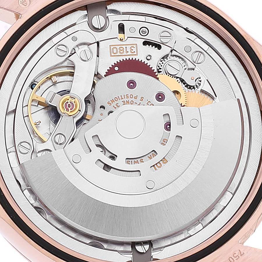 Men's Rolex Cellini Dual Time Everose Rose Gold Mens Watch 50525 For Sale