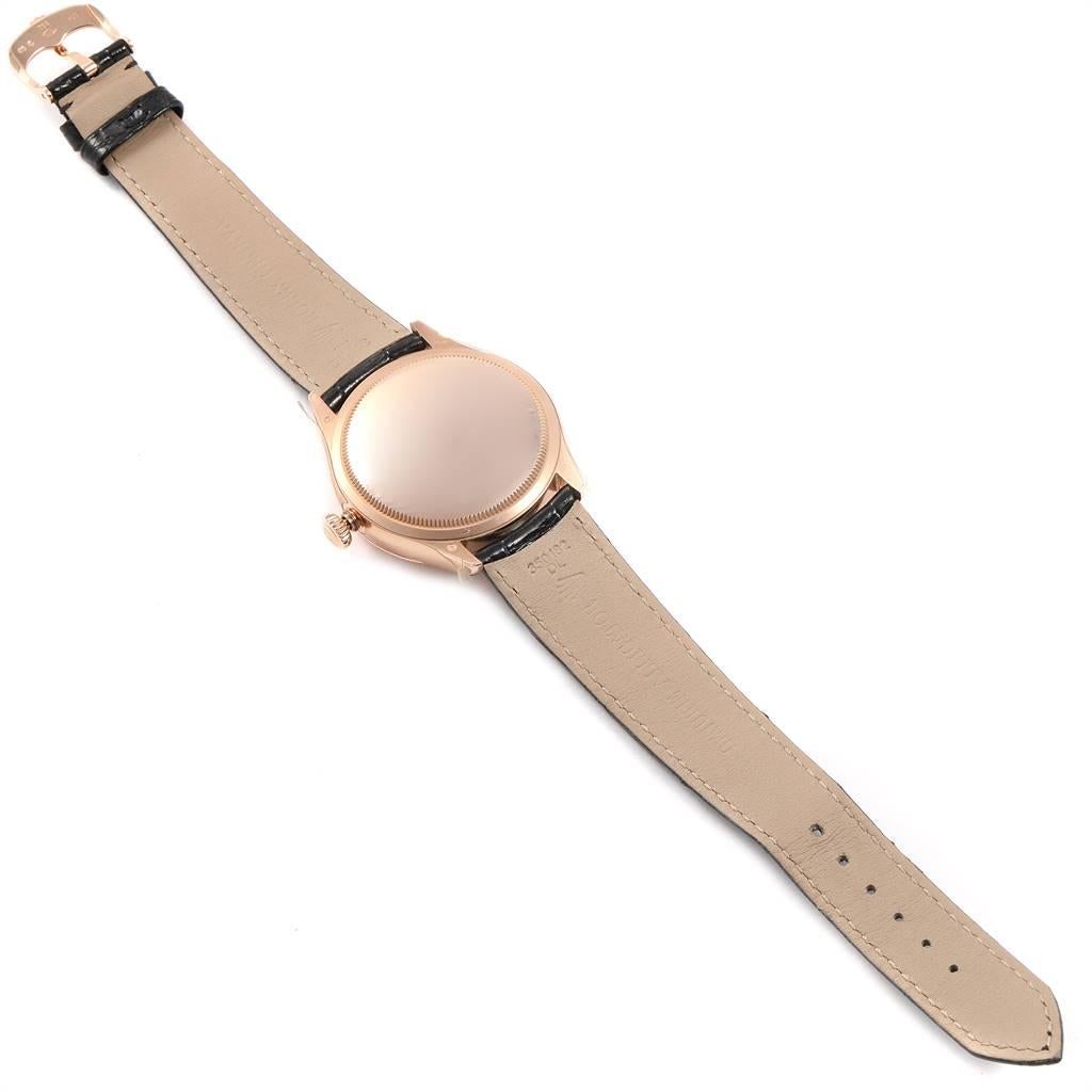 Rolex Cellini Dual Time Everose Rose Gold Men's Watch 50525 Unworn For Sale 2