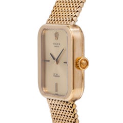 Rolex Cellini Geneve 4335 Vintage 18K Gold Manual Wind Square Lady's Watch 1975