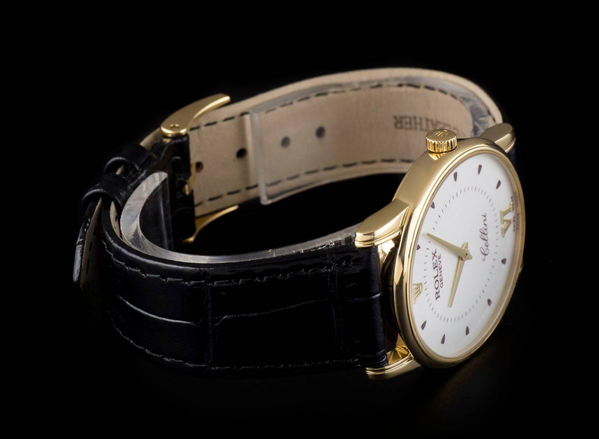 Men's Rolex Yellow Gold Cellini Manual Wind Wristwatch Ref 5116/8 