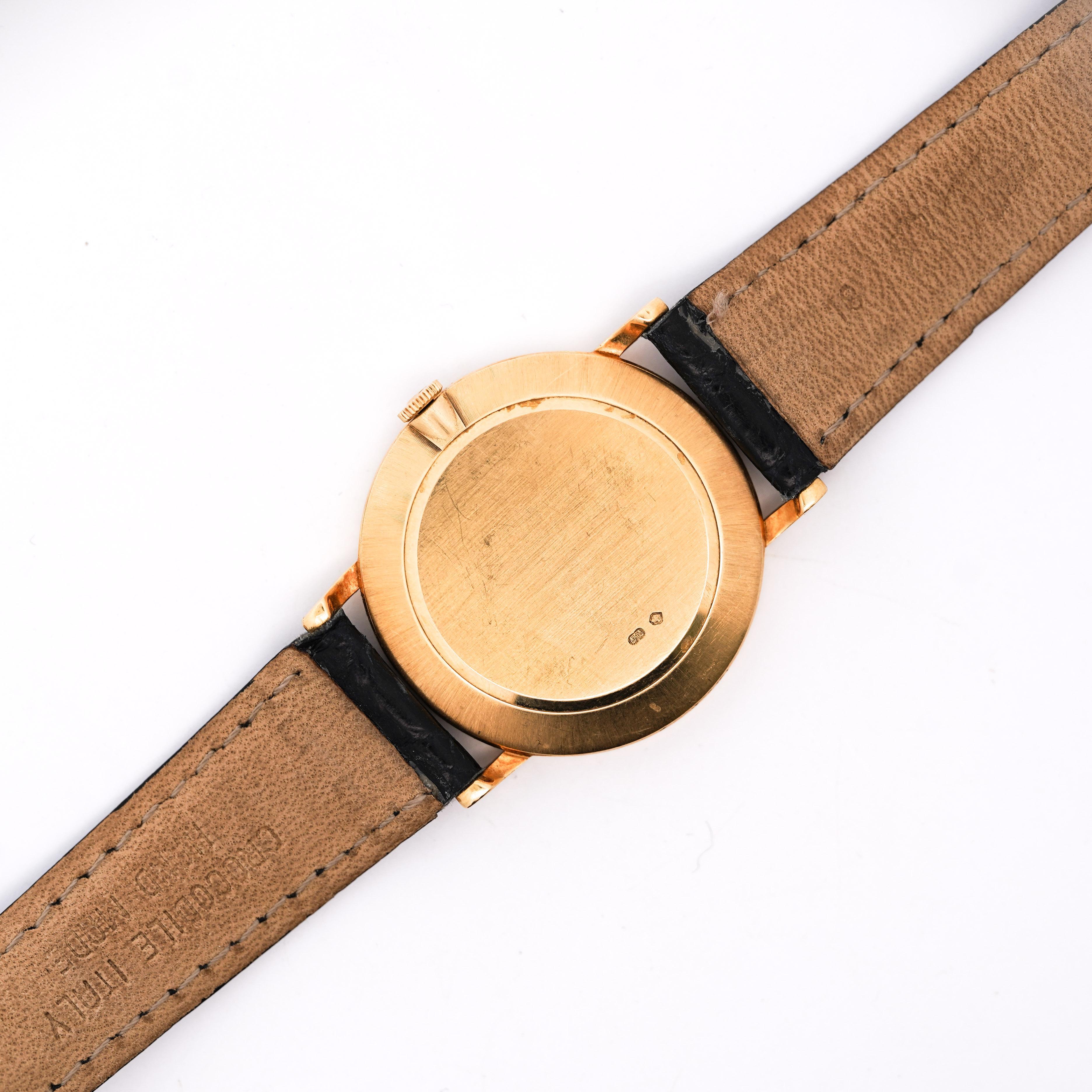 Rolex Cellini Elfenbein Jubilee 32mm Zifferblatt 18K Gold auf Leder Uhr (Moderne) im Angebot