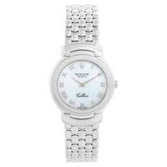 Rolex Cellini Donna Oro Bianco 18k Diamante Orologio 6621/9