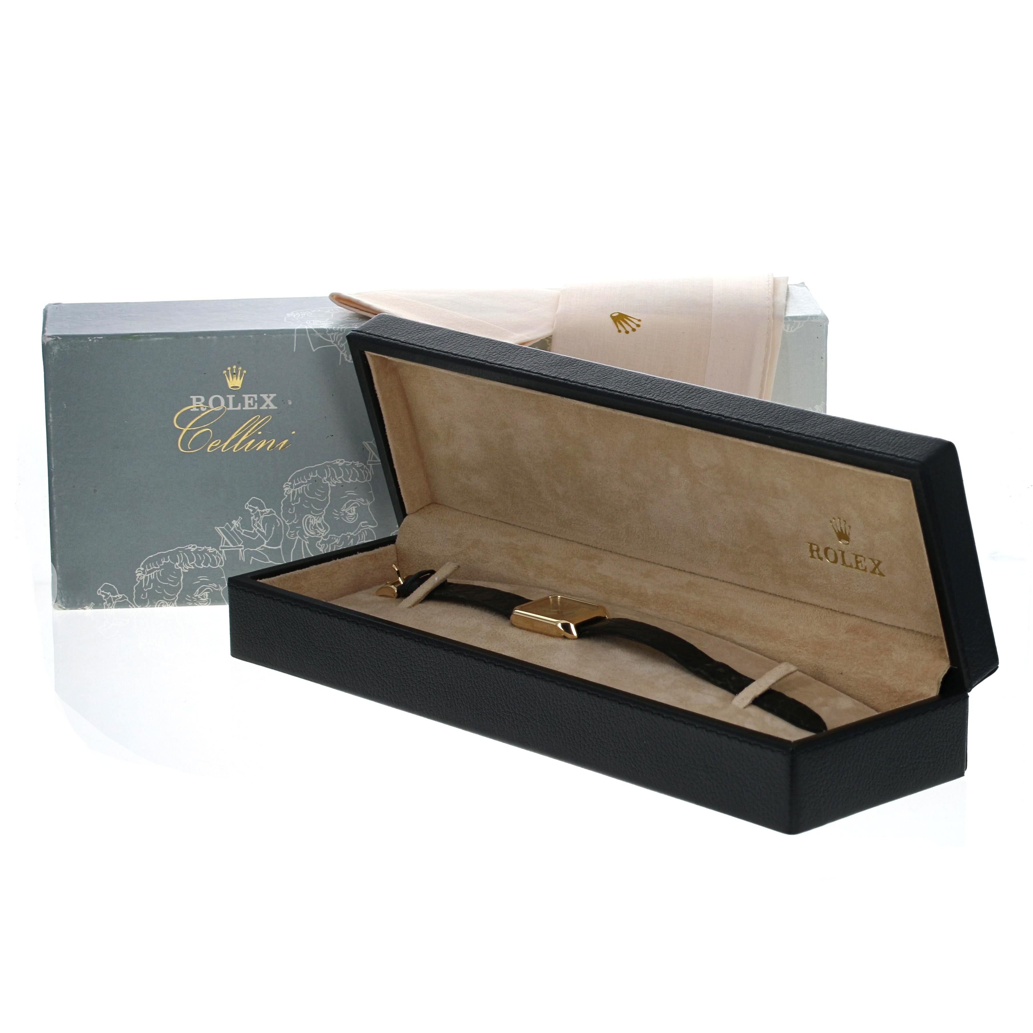 Women's Rolex Cellini Ladies Watch 4104, 18k Yellow Gold Mechanical 1-Yr Warranty