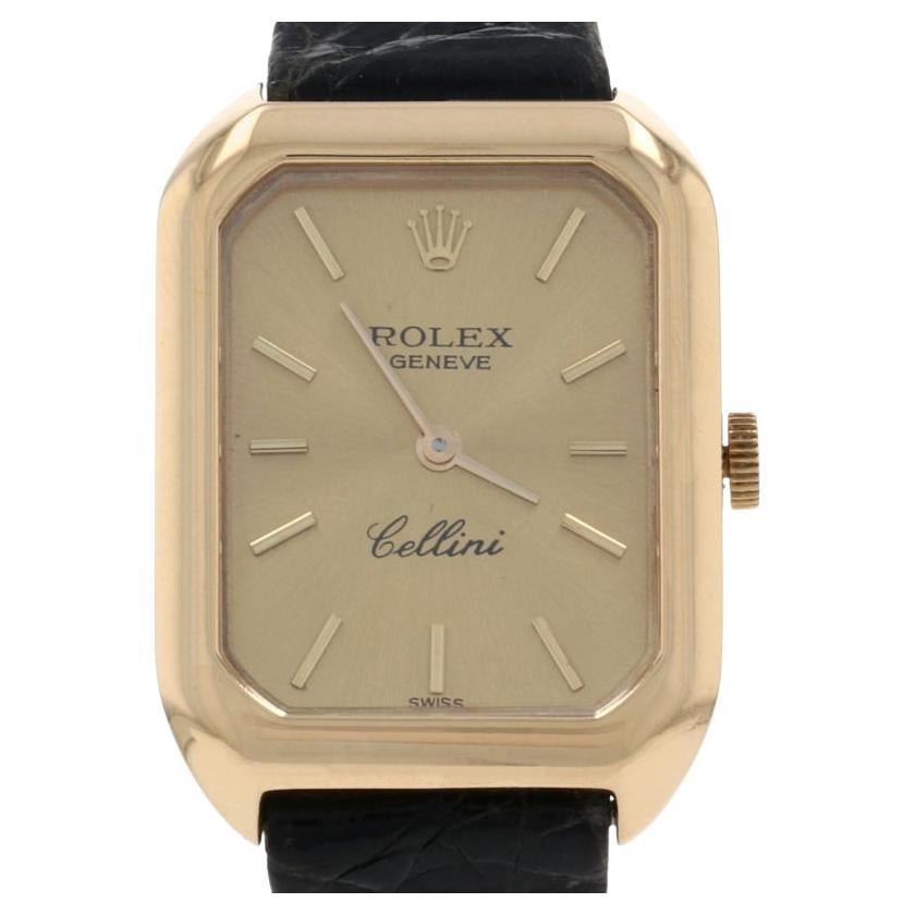 Rolex Cellini Ladies Watch 4104, 18k Yellow Gold Mechanical 1-Yr Warranty