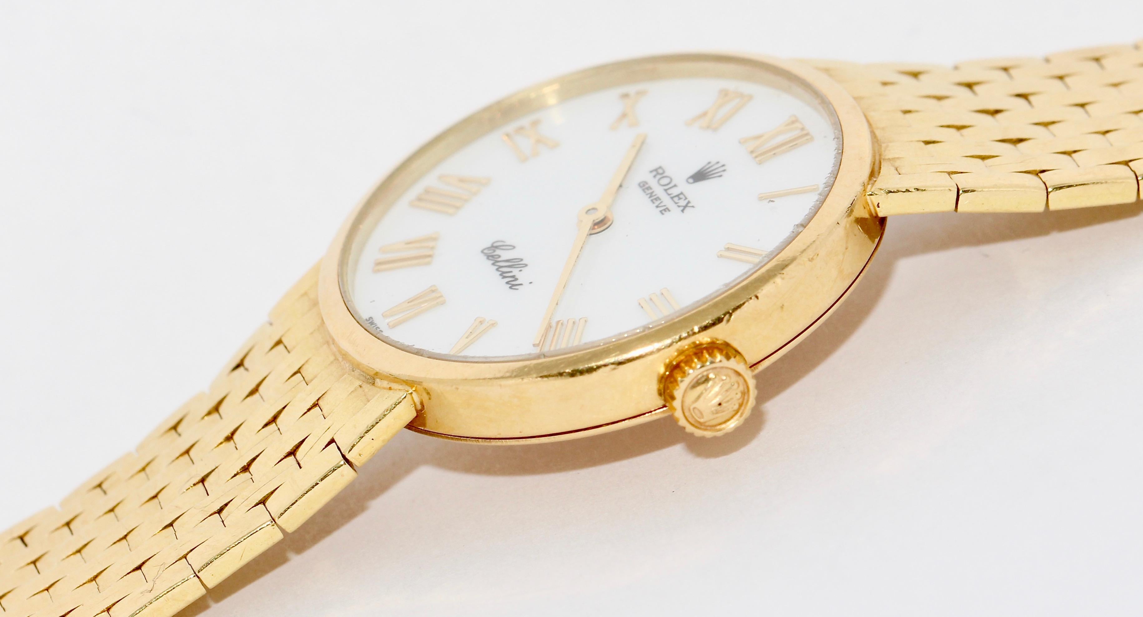 Rolex Cellini Ladies Wrist Watch, 18 Karat Gold, Manual Winding 1