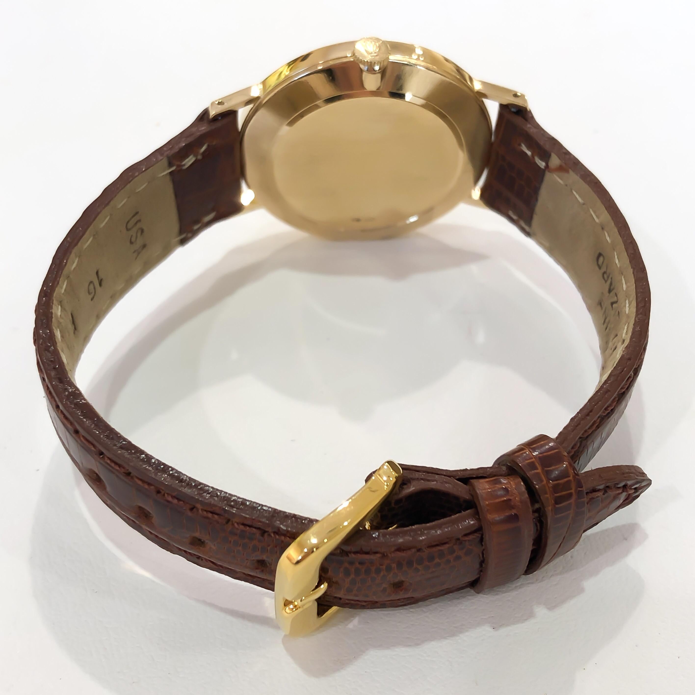 Women's or Men's Rolex Cellini Mechanical 18 Karat Yellow Gold Watch