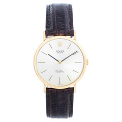 Orologio Rolex Cellini da uomo in oro giallo 18 carati con cinturino Mod. 4112