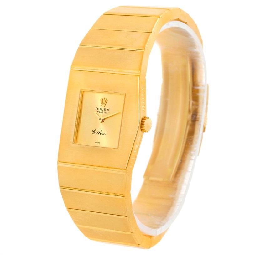 Rolex Cellini Midas 18 Karat Gelbgold Damenuhr mit rechte Hand 9768 3
