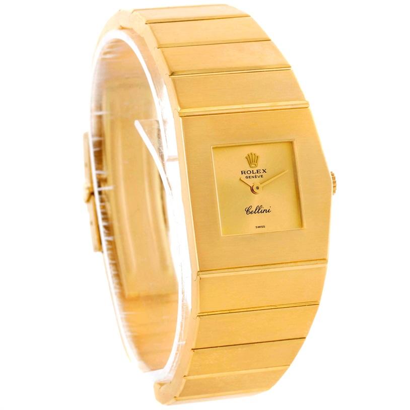 Rolex Cellini Midas 18 Karat Gelbgold Damenuhr mit rechte Hand 9768 4