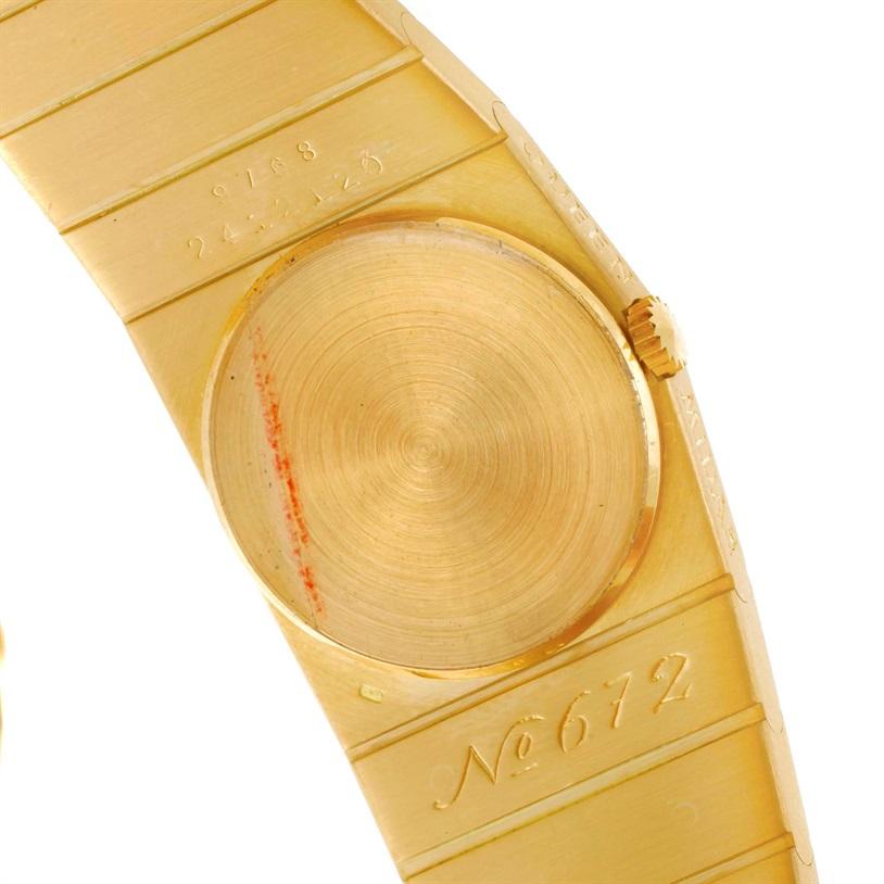 Rolex Cellini Midas 18 Karat Gelbgold Damenuhr mit rechte Hand 9768 5