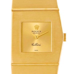 Rolex Cellini Midas 18 Karat Gelbgold Damenuhr mit rechte Hand 9768