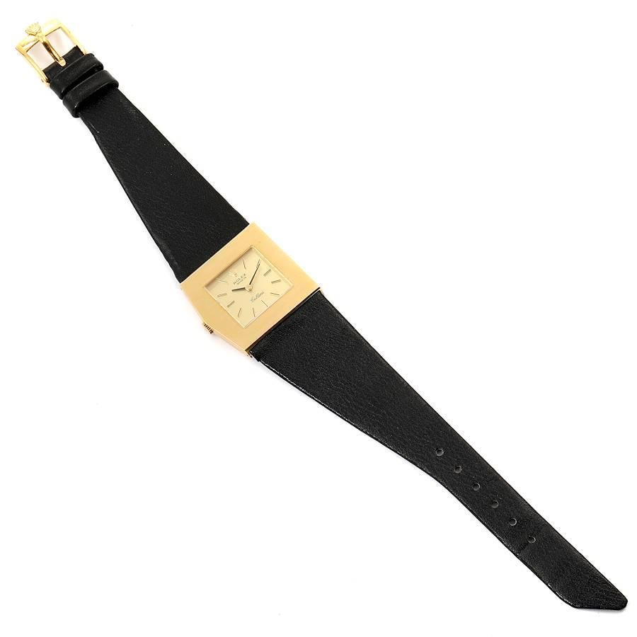 Rolex Cellini Midas Yellow Gold Champagne Dial Vintage Men's Watch 4017 For Sale 3