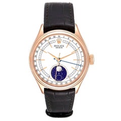 Rolex Cellini Moonphase Everose Gold Automatic Mens Watch 50535 Box Card