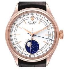 Rolex Cellini Moonphase Everose Gold Automatic Mens Watch 50535 Box Card
