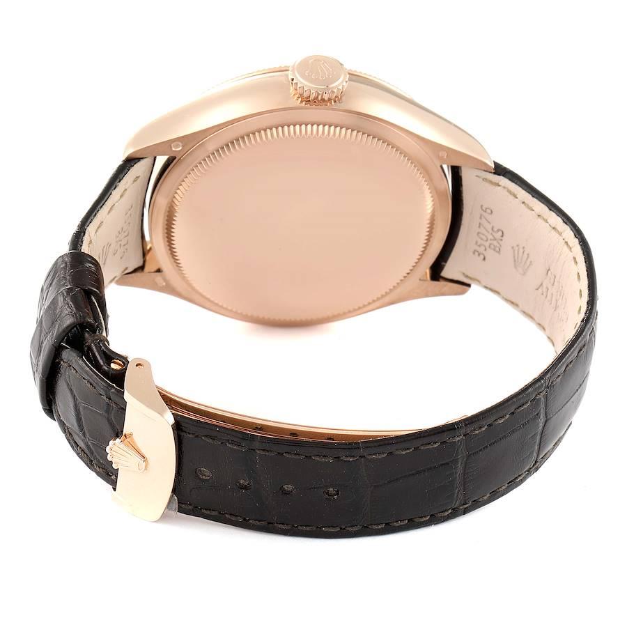 Men's Rolex Cellini Moonphase Everose Gold Automatic Mens Watch 50535 Unworn For Sale