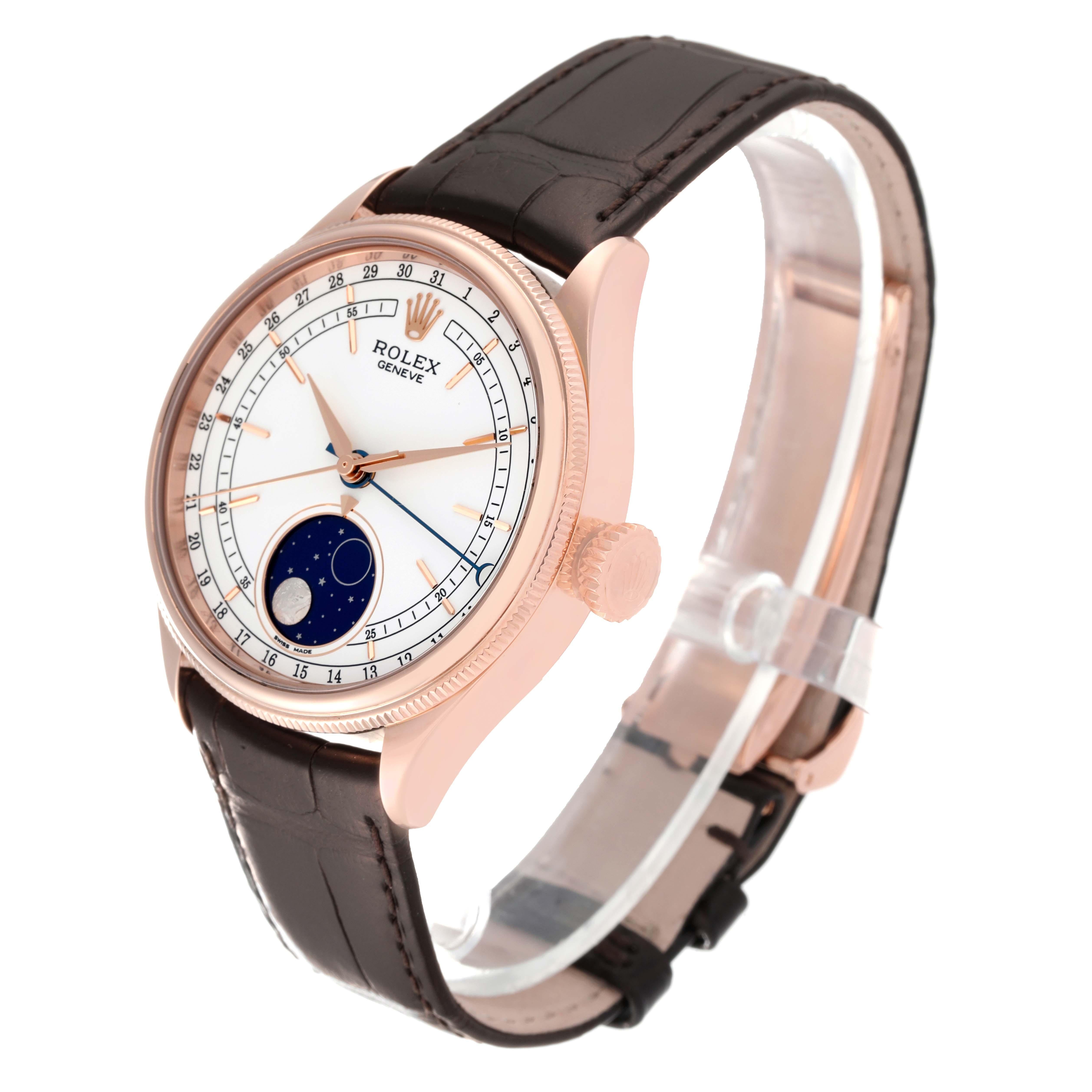 rolex cellini moonphase 50535 rose gold mens
