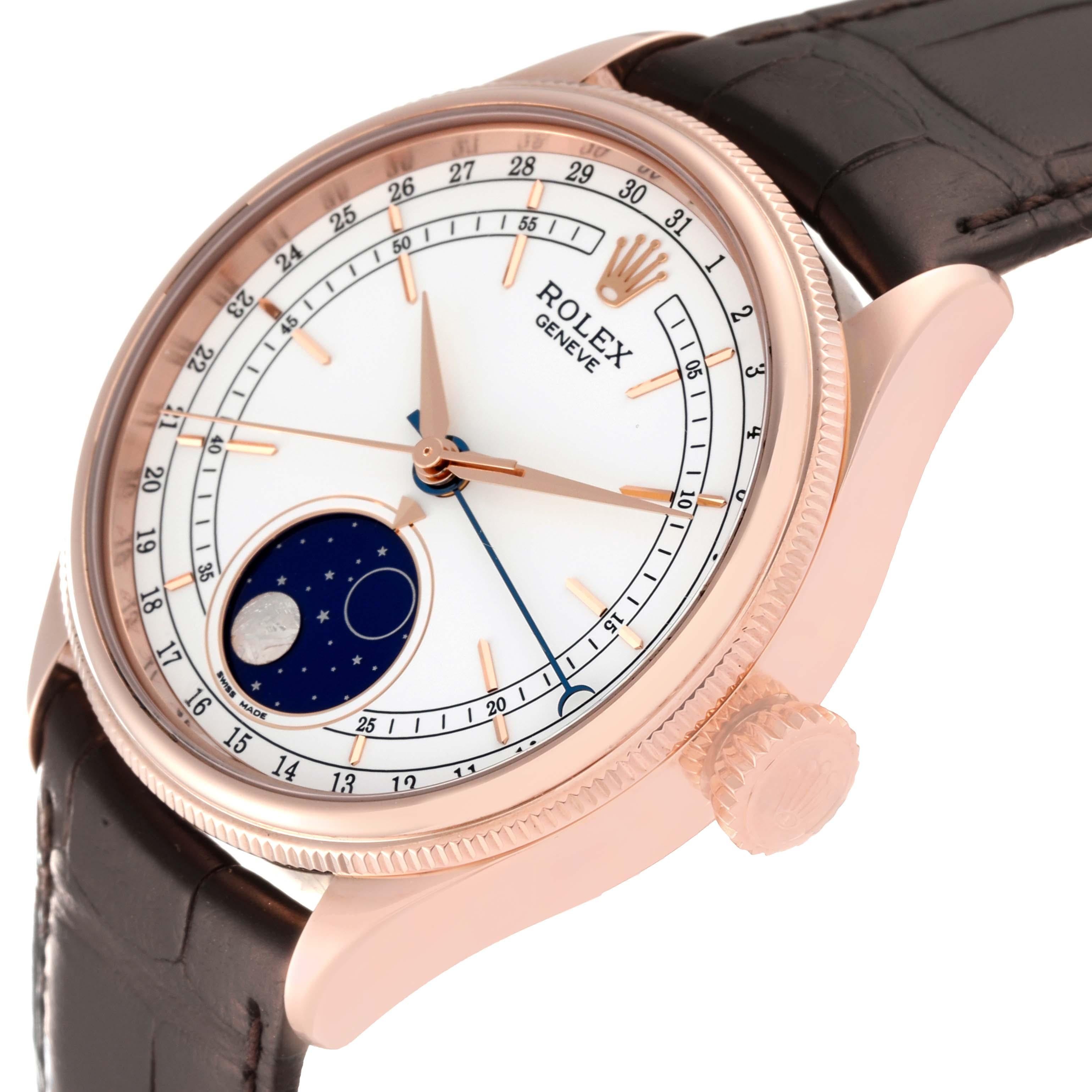 rolex cellini rose gold moonphase