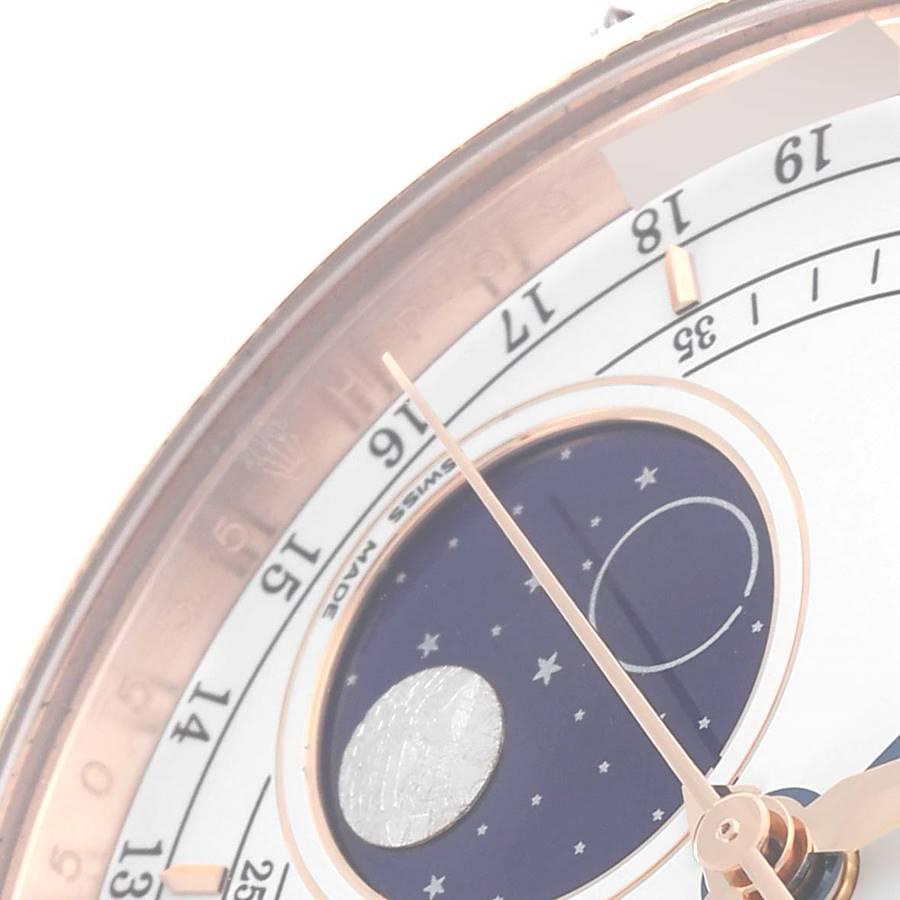 Rolex Cellini Moonphase White Dial Rose Gold Mens Watch 50535 2